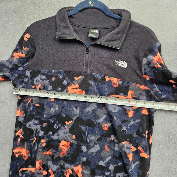 The North Face Floral Print Fleece Quarter Zip Pullover Women’s Large Outdoor - Picture 7 of 9